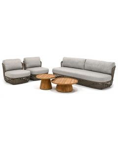 4 Seasons Outdoor | Lugano/ Pablo stoel-bank loungeset 5-delig