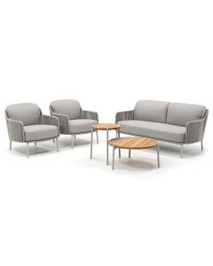4 Seasons Outdoor | Bernini/ Yoga stoel-bank loungeset 5-delig