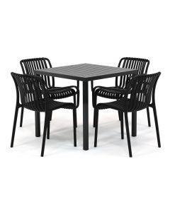 Barbados Ravella/ Nardi Cube 80x80 cm dining tuinset 5-delig