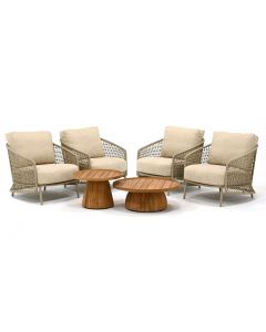 4 Seasons Outdoor | Puccini/ Pablo stoel loungeset 6-delig